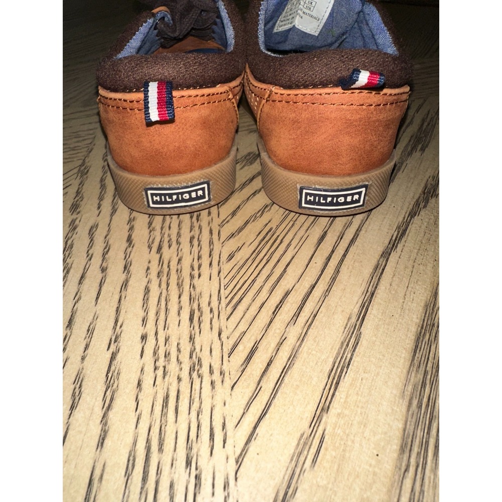 Tommy Hilfiger Lace Up Casual School Shoes Cognac Brown Youth Boys Size 12 Rylan - Picture 4 of 7